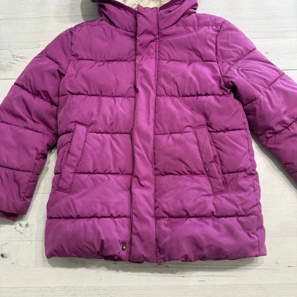Primary kids magenta‎ puffer jacket 4/5